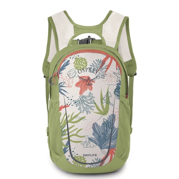 Osprey Daylite Kids Backpack  Green Coral Life Print Hiking‎ Backpacking 10L NEW - Picture 1 of 9